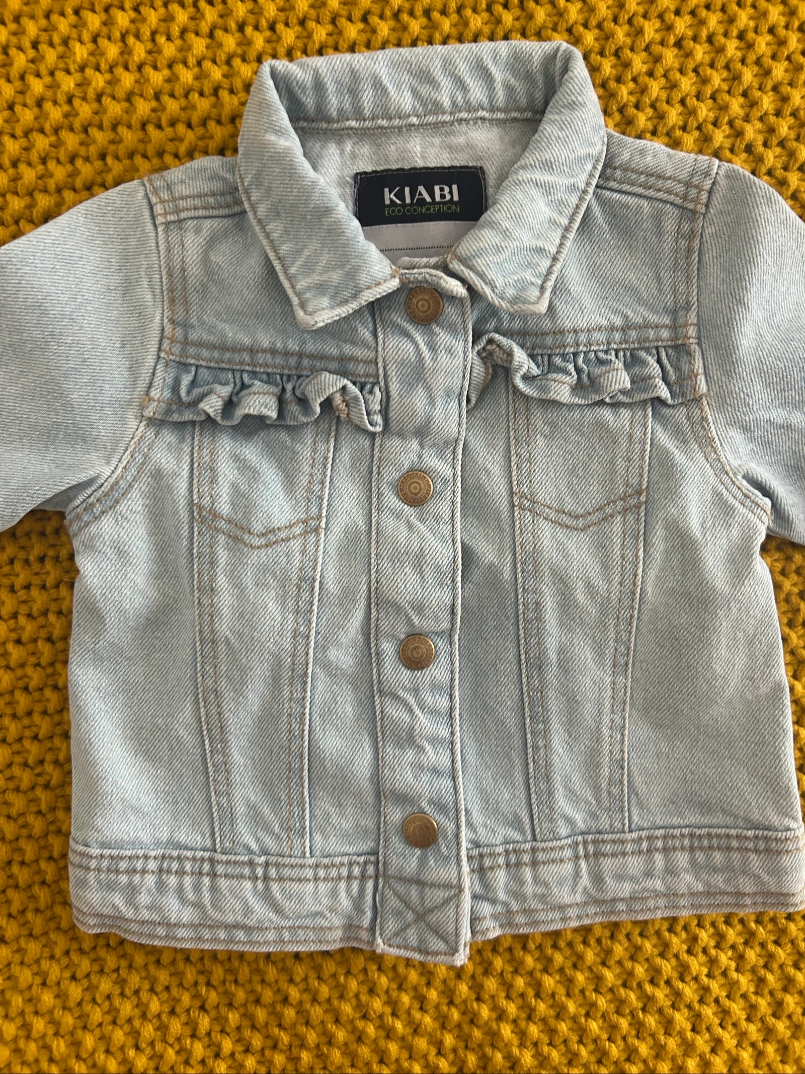 Chaqueta de mezclilla Kiabi 3 meses (56-62 cm) – Muy buen estado – photo 2